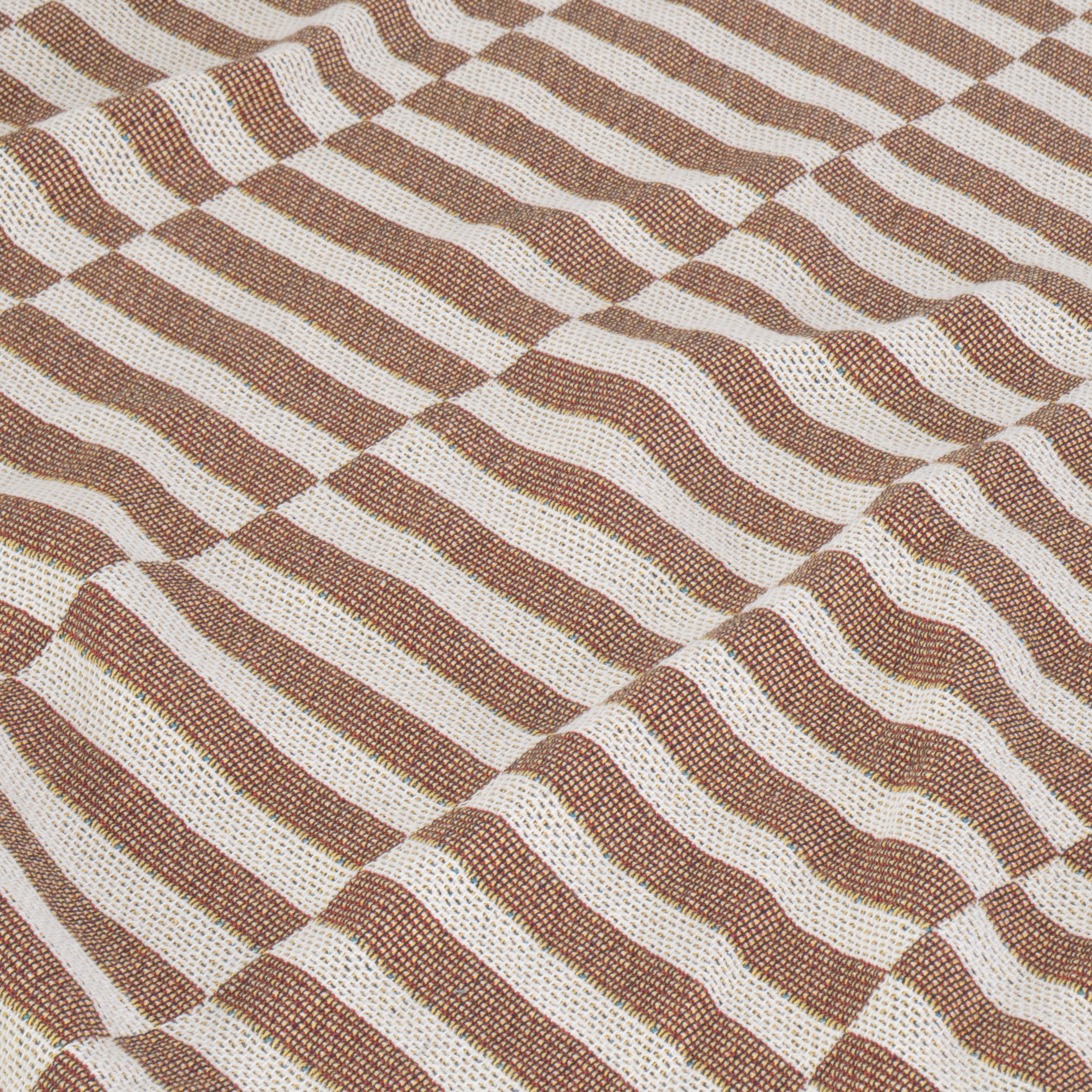 Offset Stripes Woven Blanket