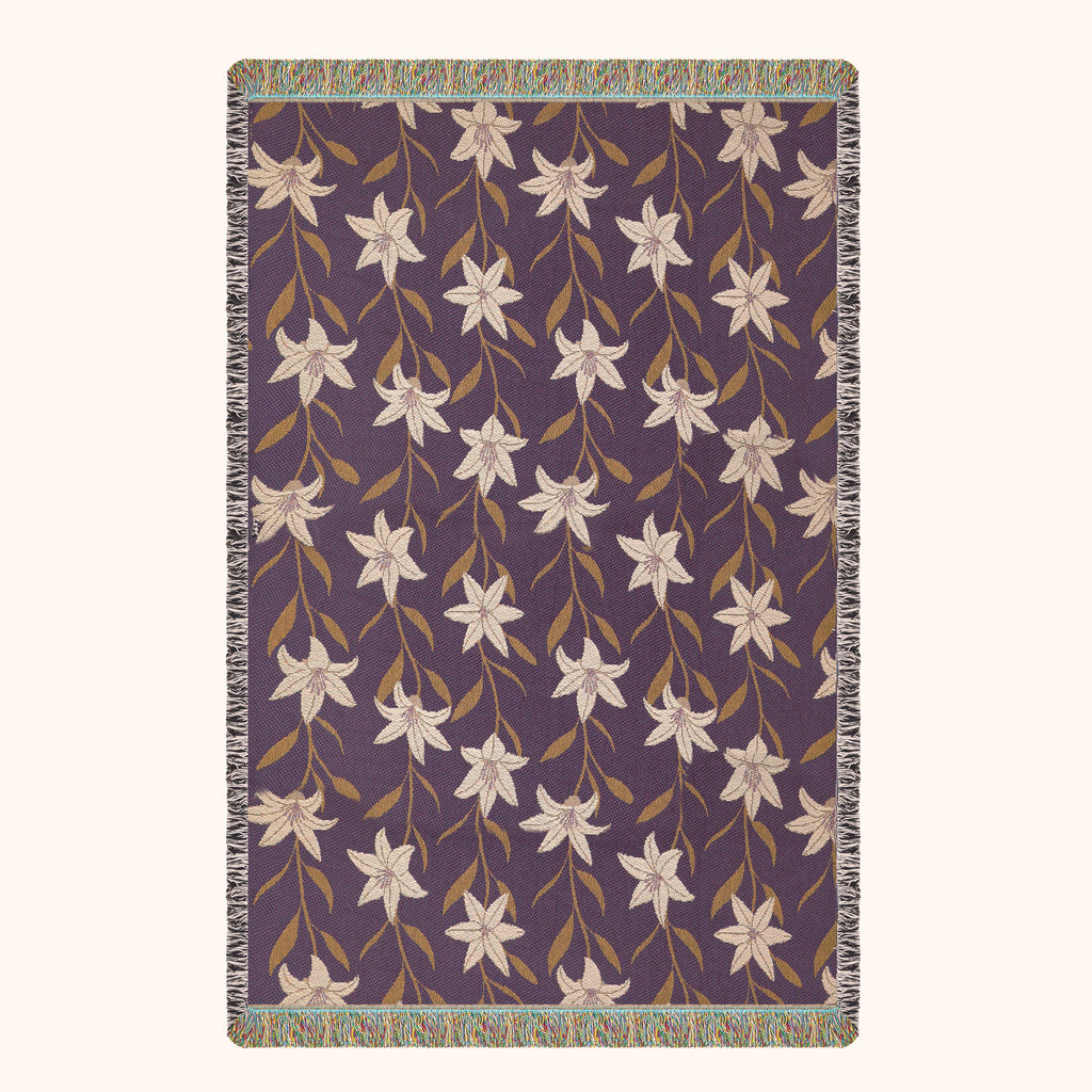 Gilded Lily Woven Blanket