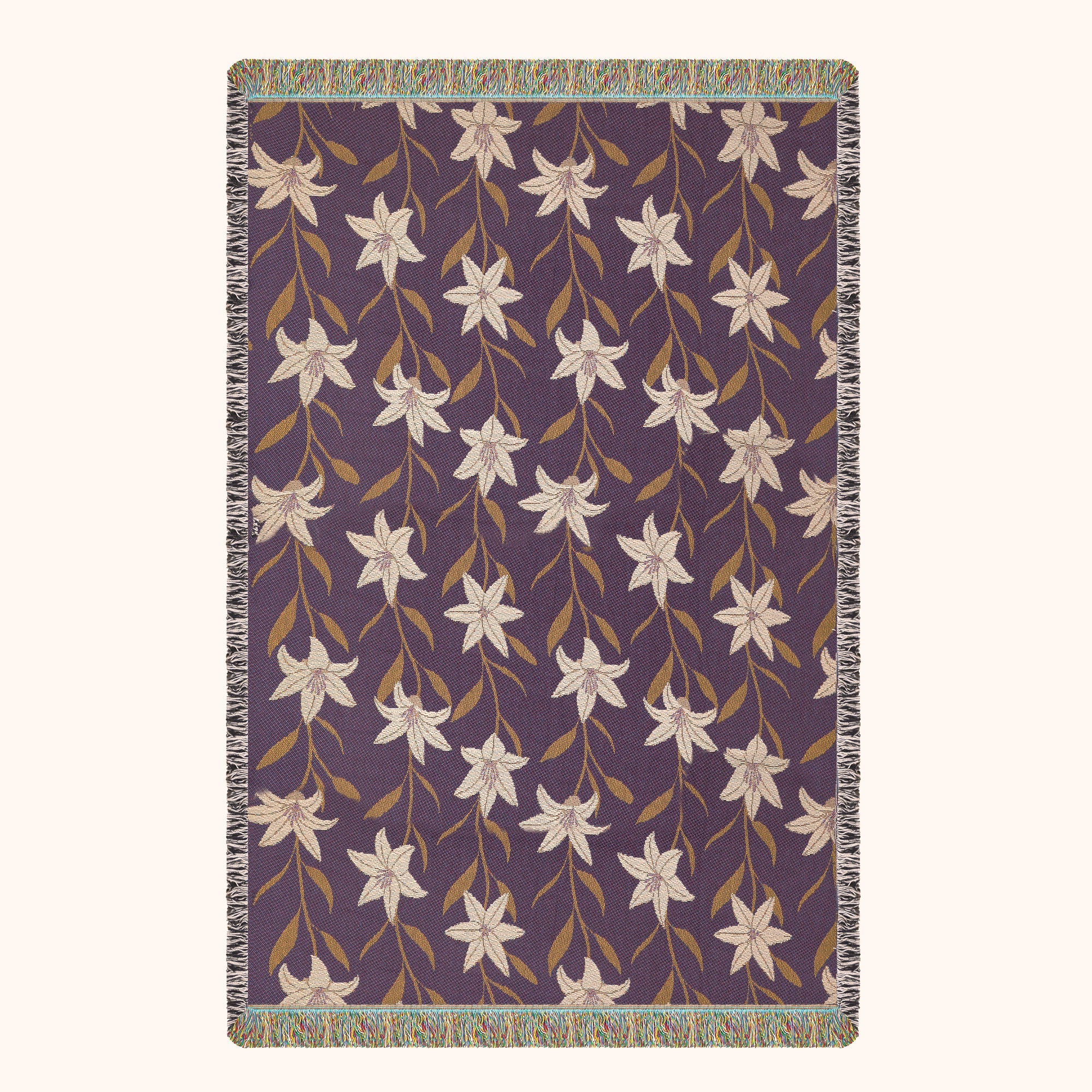 Gilded Lily Woven Blanket