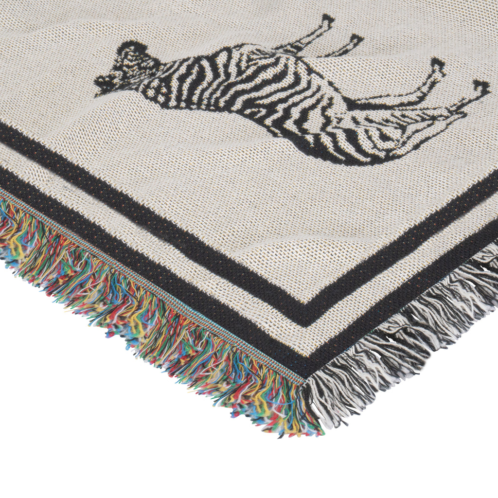 Zebra Crossing Woven Blanket