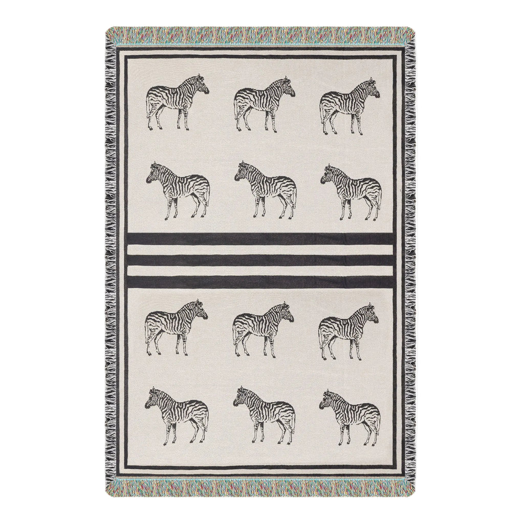 Zebra Crossing Woven Blanket