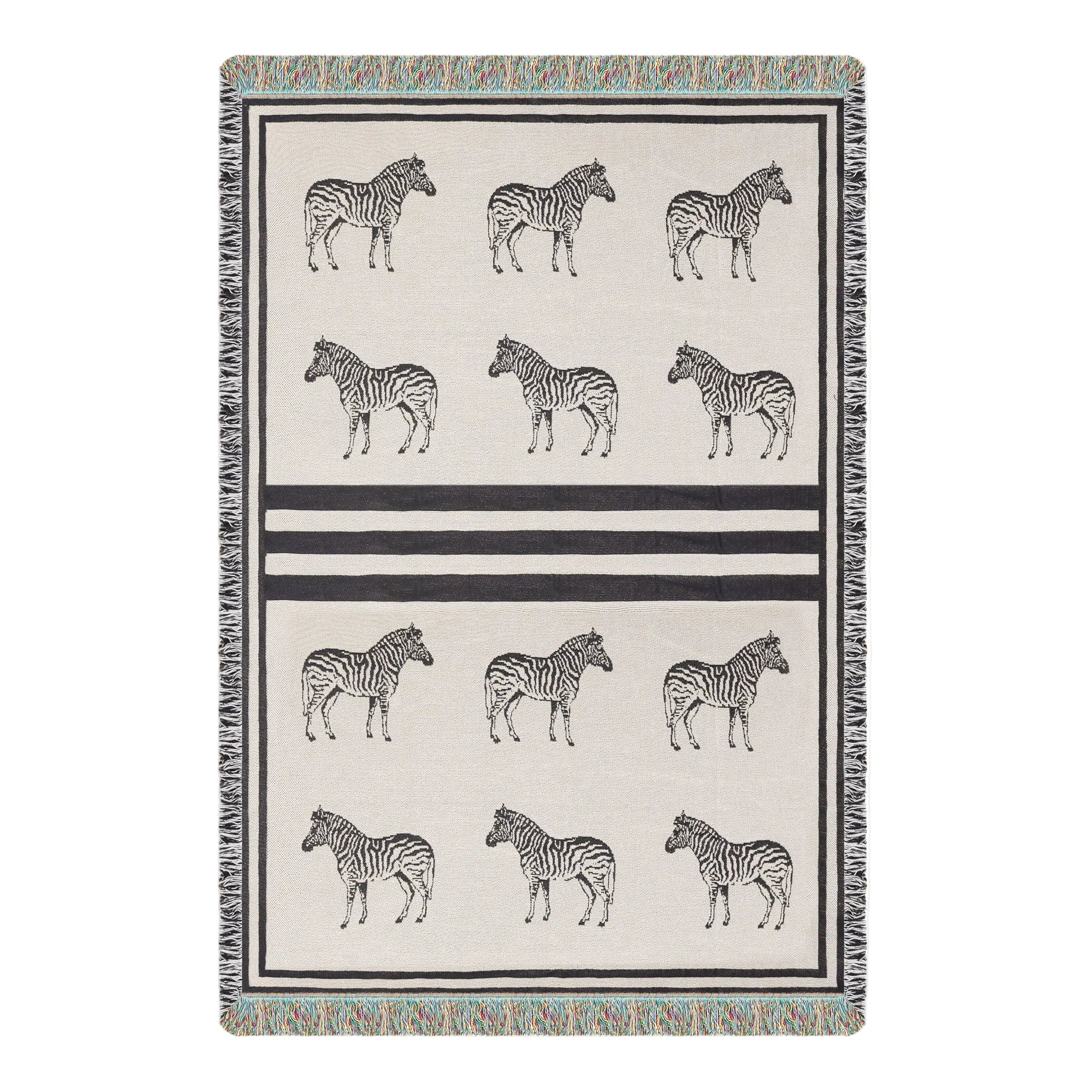 Zebra Crossing Woven Blanket