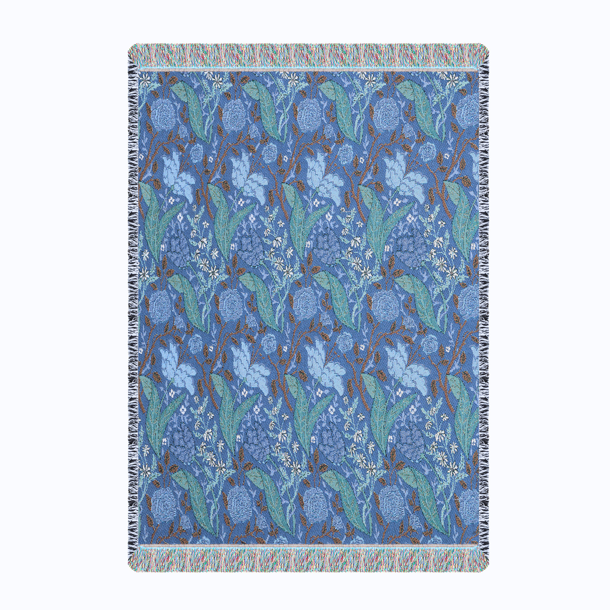 Midnight Country Meadow Woven Blanket
