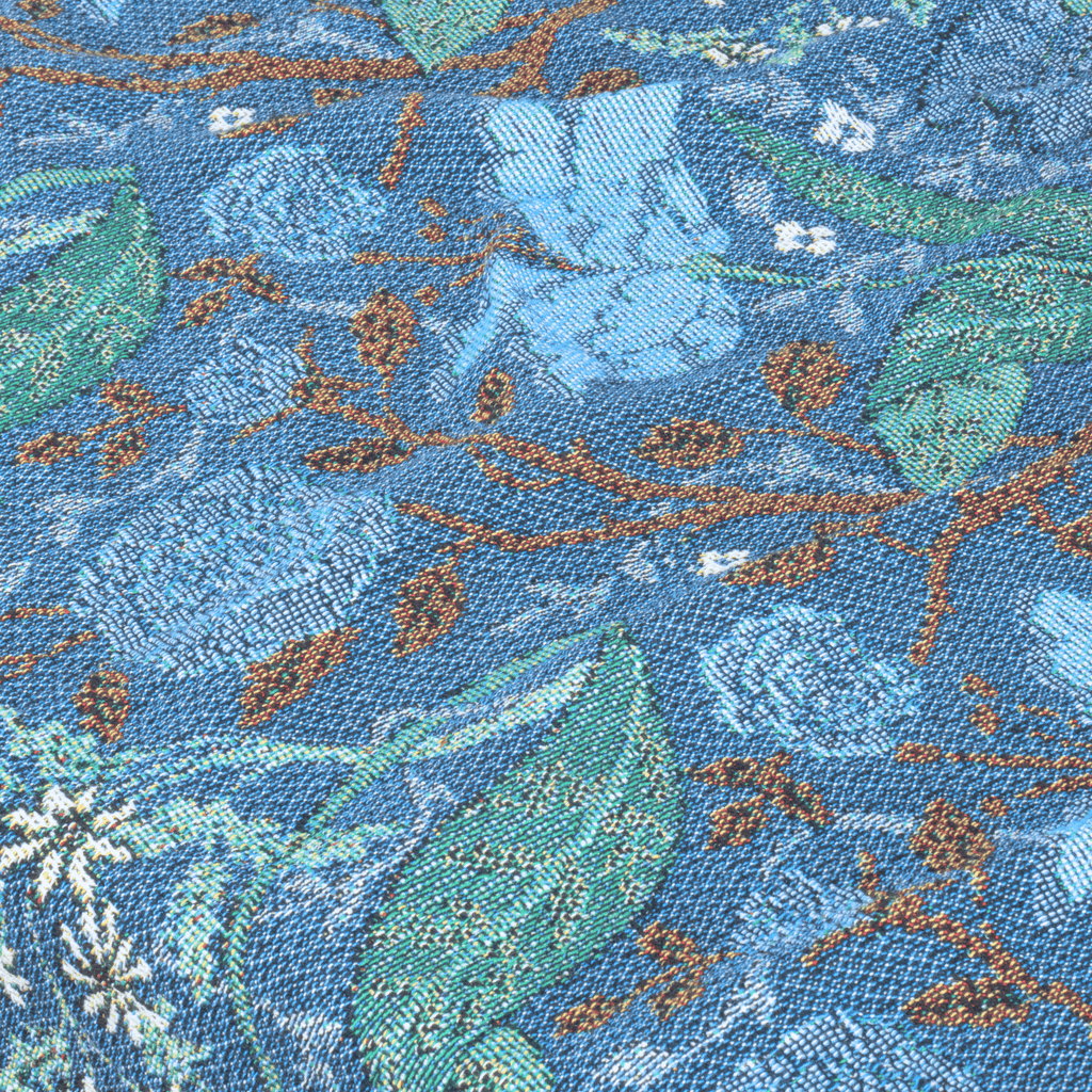 Midnight Country Meadow Woven Blanket